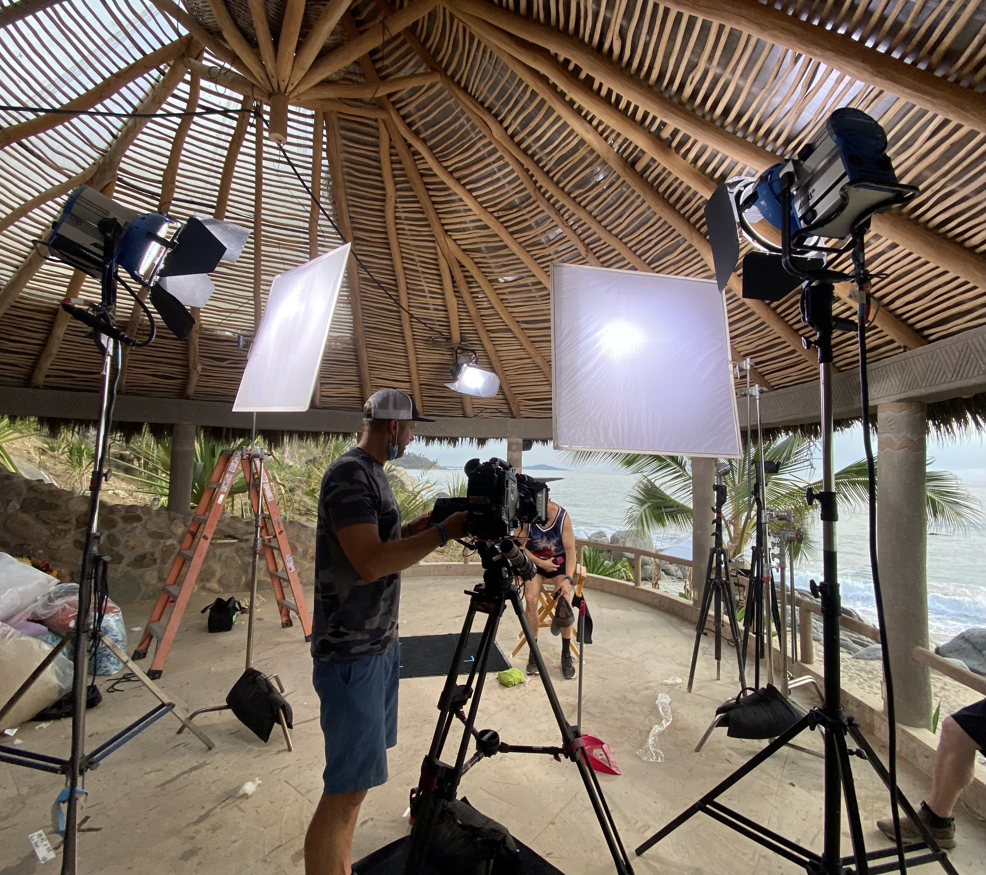 On location beach shoot